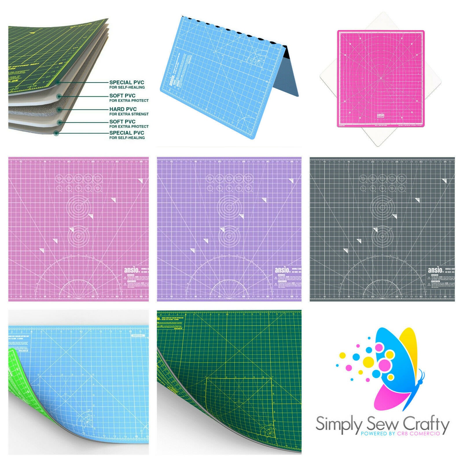 ANSIO A2 Cutting Mat Self Healing Double Sided or Foldable 5 Etsy