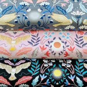 Unicorn Owls Floral Fabric Fat Quarters Bundle - Lewis & Irene - 100% Cotton - Simply Sew Crafty™