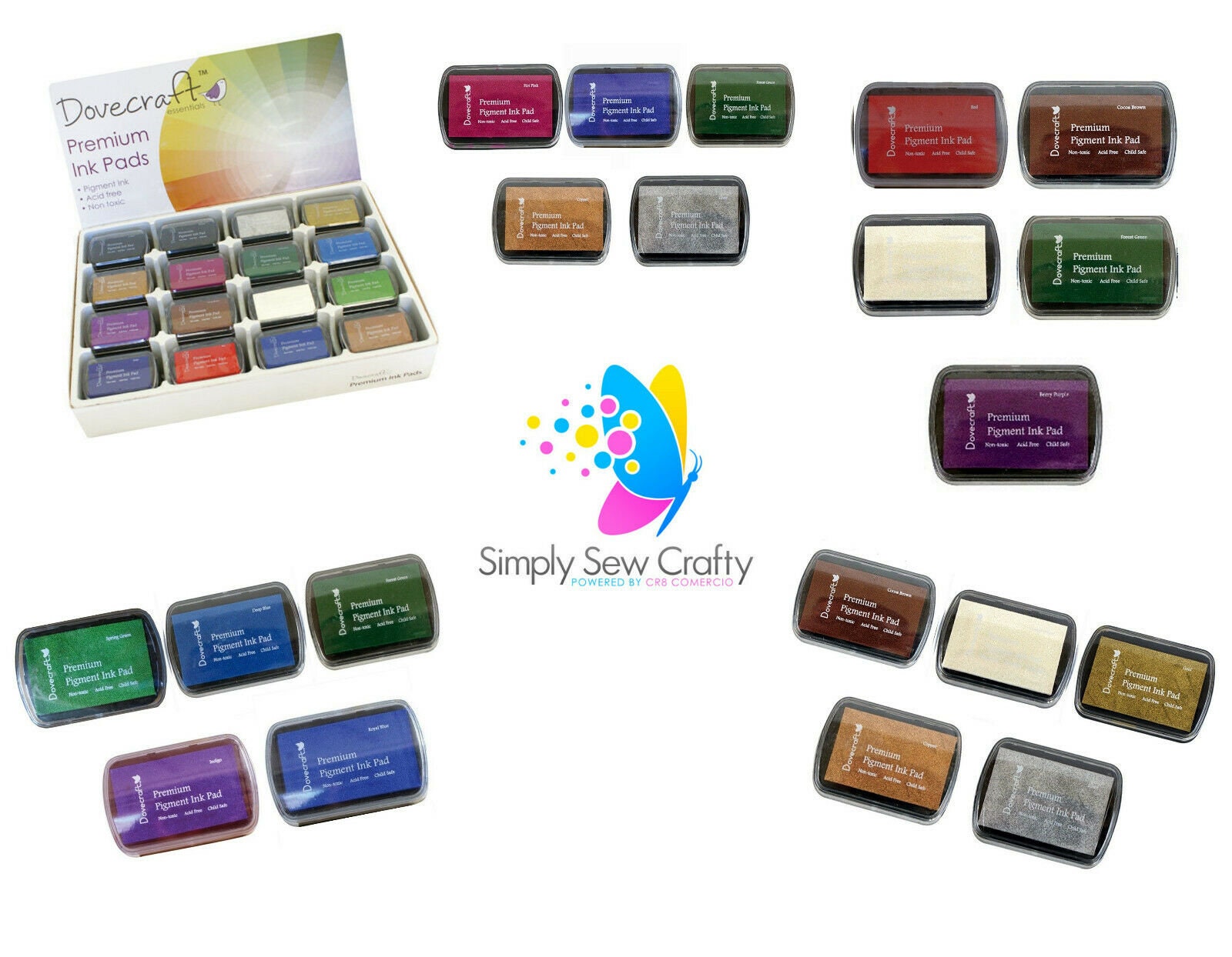 Ink pad color. Ink pad. stamp pad. 25u kraska. ink for kids.
