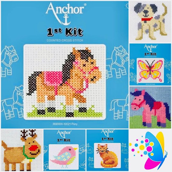 Anchor 1st Kit - Counted Cross Stitch Pony Anchor 1st Kit - Counted Cross Stitch Pony