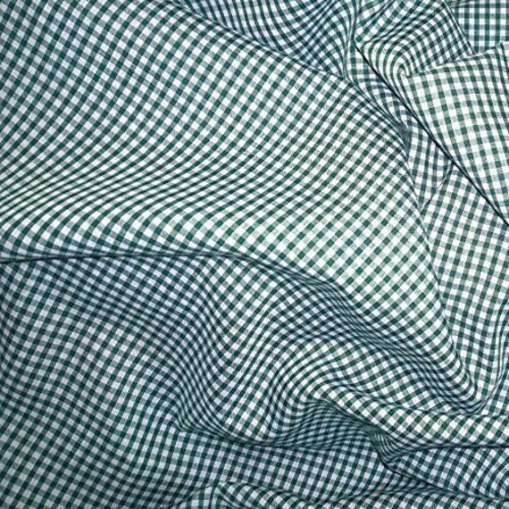 Gingham Polycotton Fabric Checked - Metre 112cm 44
