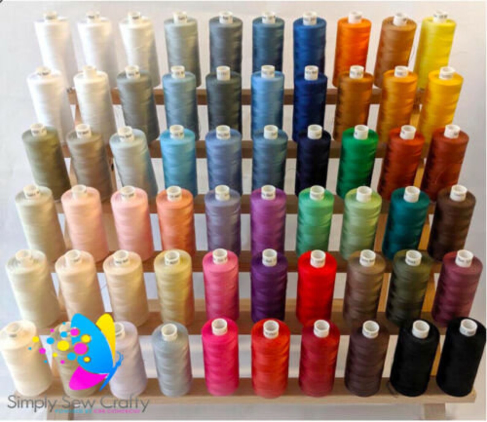 Coats Moon Value Polyester Sewing Thread Assorted Colours White Black