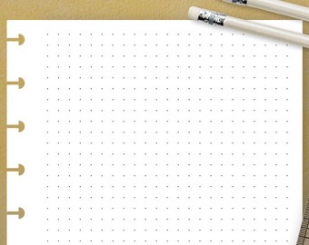 printable dot grid paper fits happy planner classic bullet etsy print dot grid paper