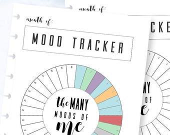 Monthly Mood Tracker Circle Bullet Journal A5 Journal Mood | Etsy