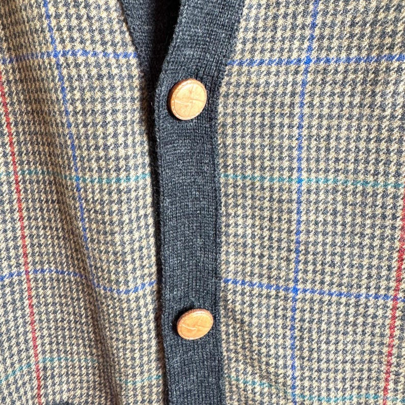 Vintage Pendleton Cardigan Pure Virgin Wool Mens L Country Traditionals Grandpa image 3