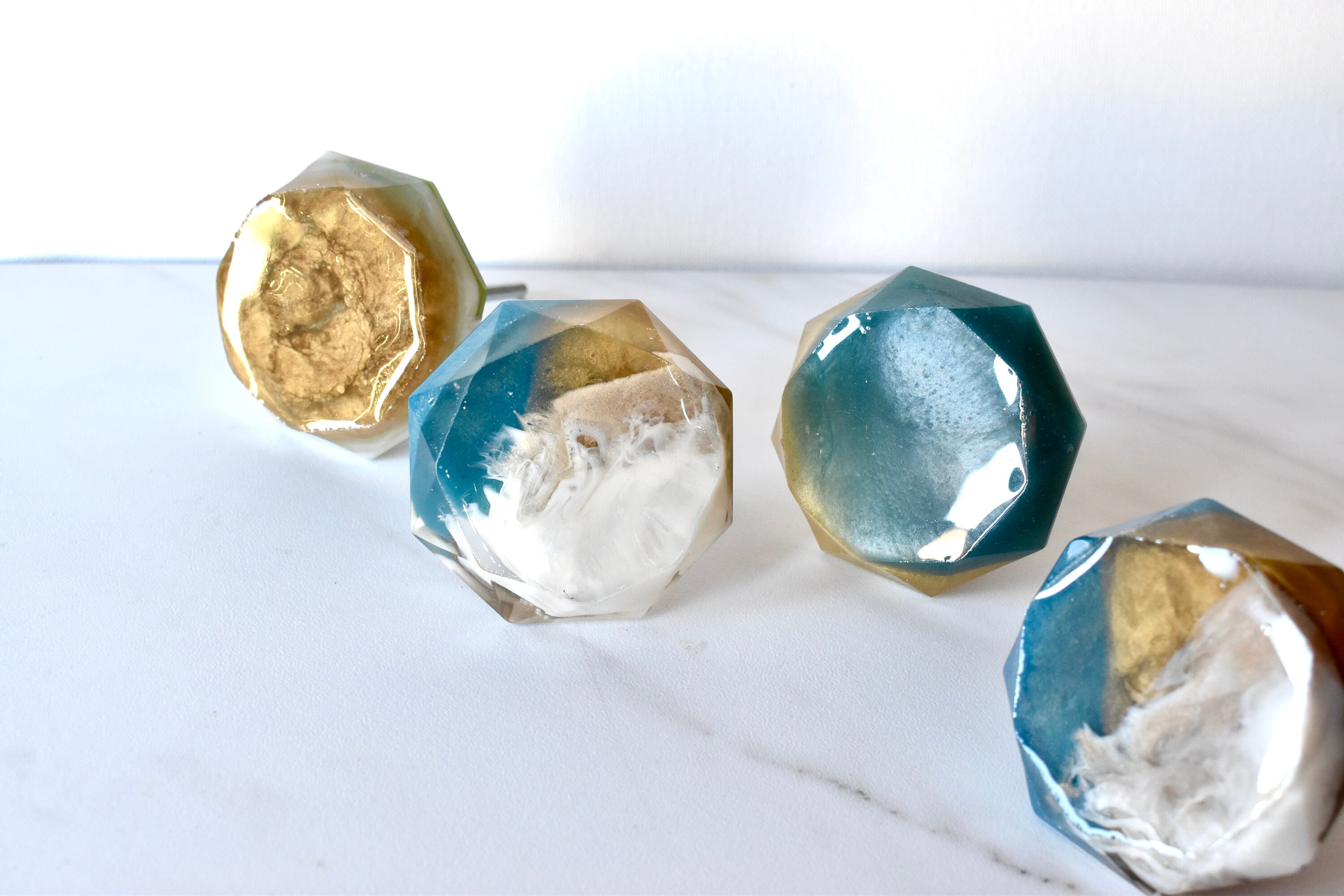 Conjunto de perilla de gabinete hecho a mano de 4 | Etsy