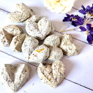 Bulk Seed Bombs, Geometric Heart Shaped, Eco Friendly Wedding & Party Favors, Recycled, Plantable Wildflower Seeds, Biodegradable image 8