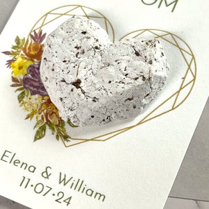 Eco-Friendly Seed Bomb Wedding Favors. Personalized Heart Seed Bomb Cards Glassine Envelope and Wax Seal. Recycled Paper Wildflower Seeds image 7