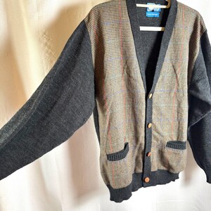 Vintage Pendleton Cardigan Pure Virgin Wool Mens L Country Traditionals Grandpa image 4