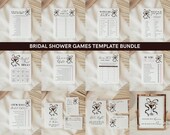 Espresso Martini Bridal Shower Games Bundle Template,Black Bow Coquette Bridal Shower Printable,Love is Brewing Editable Shower Game Set