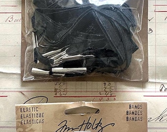 Tim Holtz Idea-ology Elastic Loops Bands, Journal Closure Hardware, Mixed Media Supply