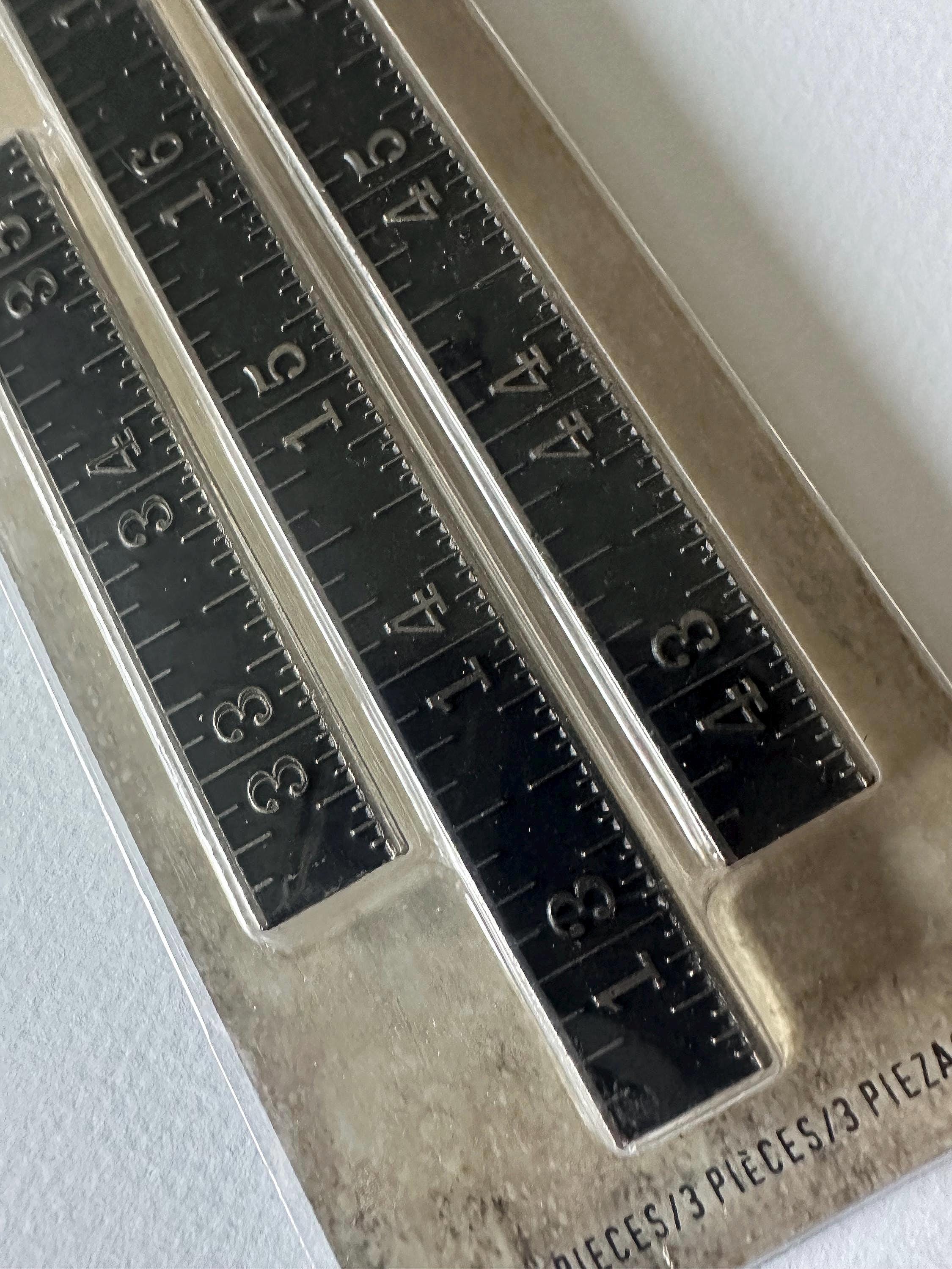 Tim Holtz Idea-ology Measurements TH93682 Metal Rulers 3 Pieces Mixed ...
