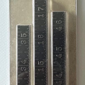 Tim Holtz Idea-ology Measurements TH93682 Metal Rulers 3 Pieces Mixed Media Altered Art Scrapbooking