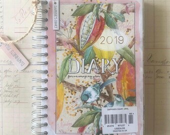 Daphne’s Diary 2019 Spiral Planner Unused Stickers Cards Recipes Junk Journal Scrapbook Paper Ephemera Discontinued