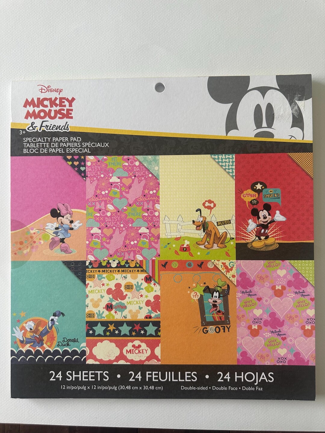 Disney Mickey Mouse & Friends Specialty Paper Pad | 12x12 Scrapbook ...