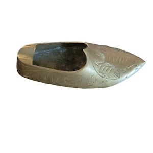 Vintage Brass Shoe Ashtray Home Decor Incense Holder