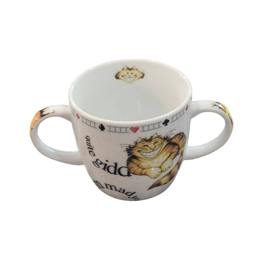 Paul Cardew Alice in Wonderland Cheshire Cat Cafe Childs Mug Porcelain