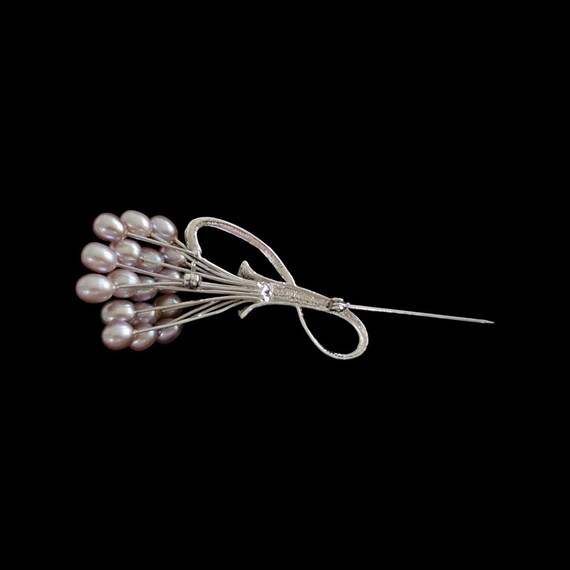 Freshwater Pearl Floral Brooch Pin Wedding Bridal… - image 6