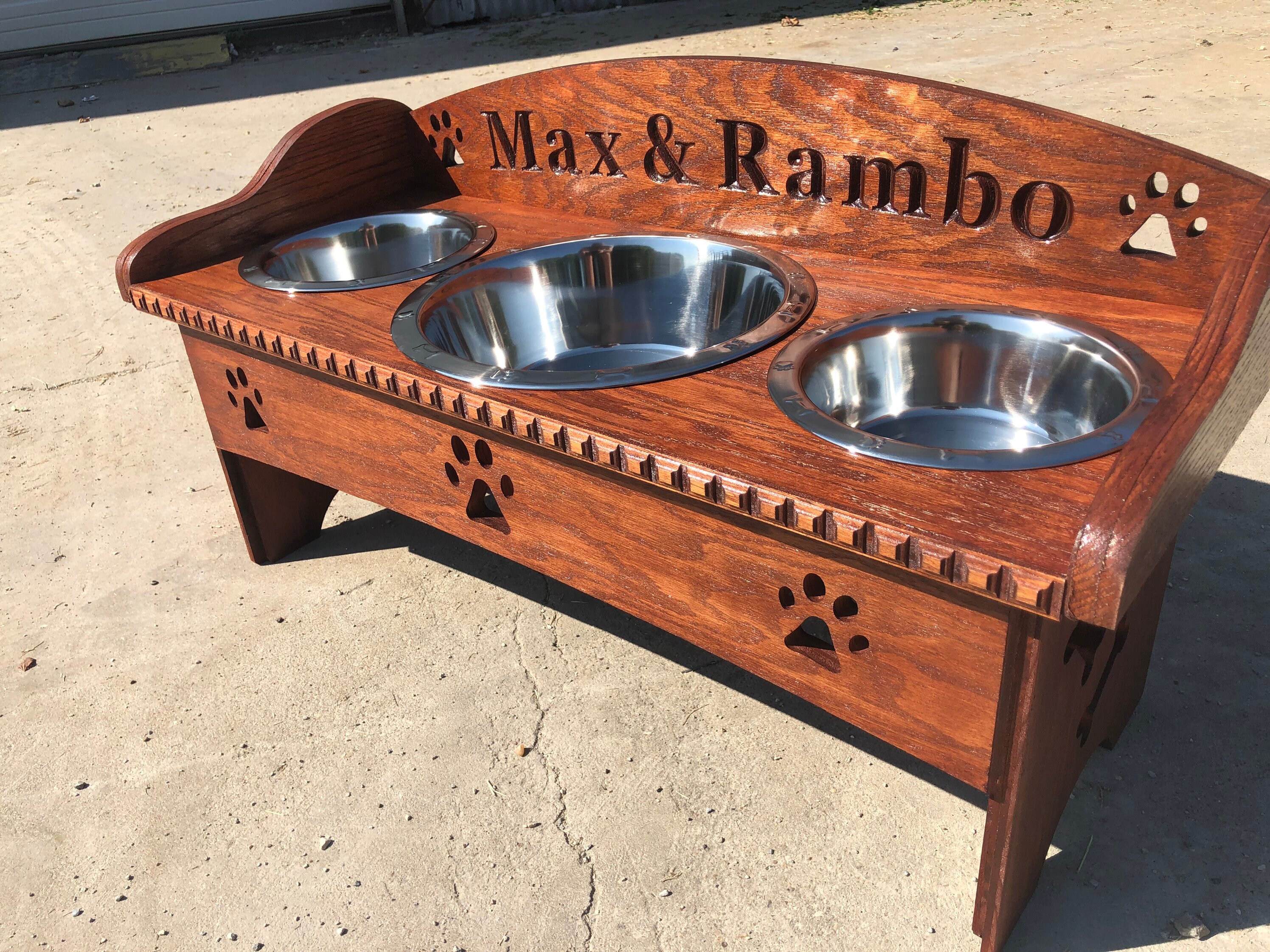 etsy dog feeder