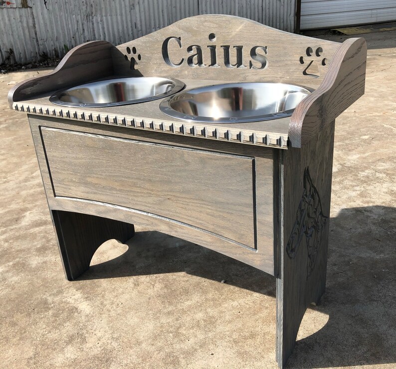 Great Dane Feeder up to 24 inches Tall This large dog feeder Etsy