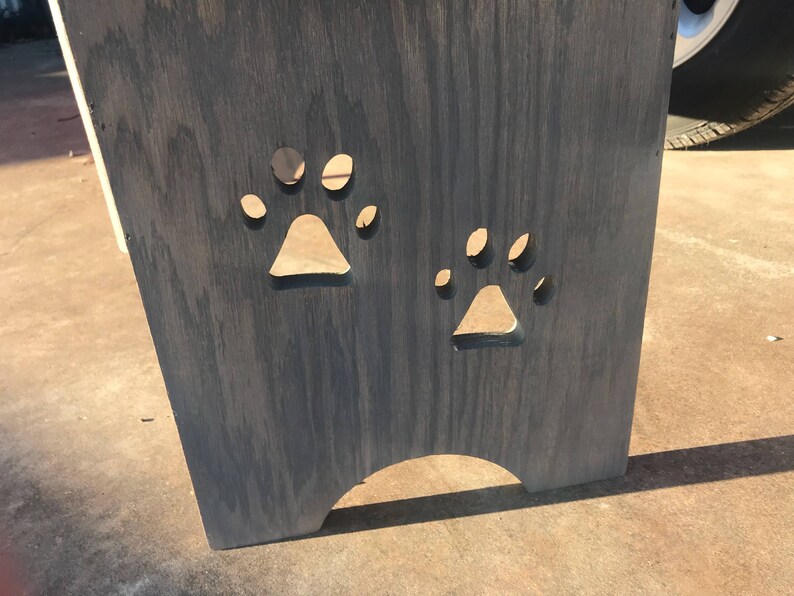 3 Bowl Dog Feeder // Backsplash 2 Paw Design Etsy