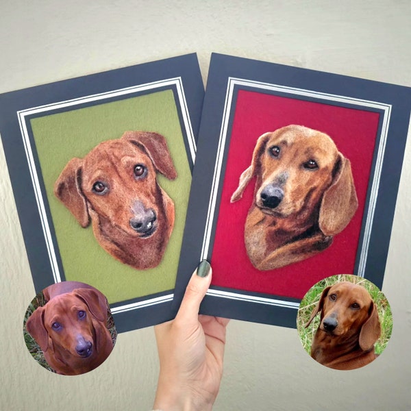 Personalised Needle Felted Pet Portrait | Keepsake | Customised | Birthday Christmas | Cat/Dog/Horse | Memorial/Bereavement Gift | Bespoke