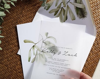 Envelope Liner/BANKSIA Vellum Design/Envelopes