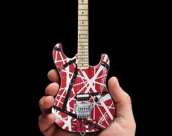 Eddie Van Halen EVH 5150 Licensed Mini Guitar Perfect For Crafting Shadowboxes and Dioramas