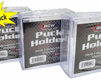 BCW Hockey Puck Display Cube Set Of 3- Free Shipping!