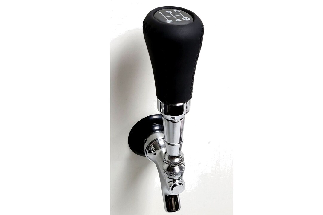 Speed Series Black Stitched Gear Shifter Beer Tap Handle Etsy