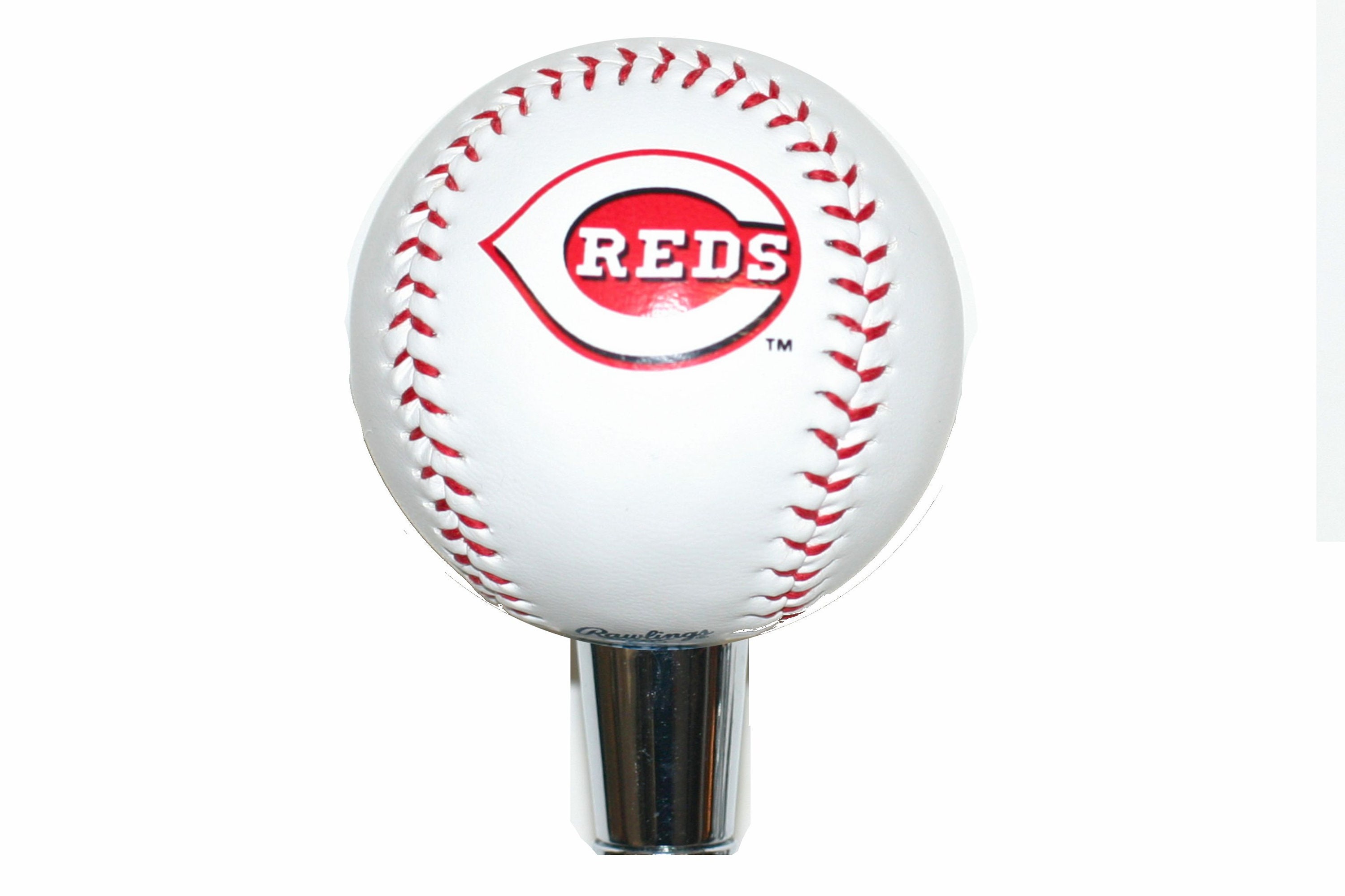 Columbus Blue Jackets Hockey Puck And Cincinnati Reds Baseball Beer Tap