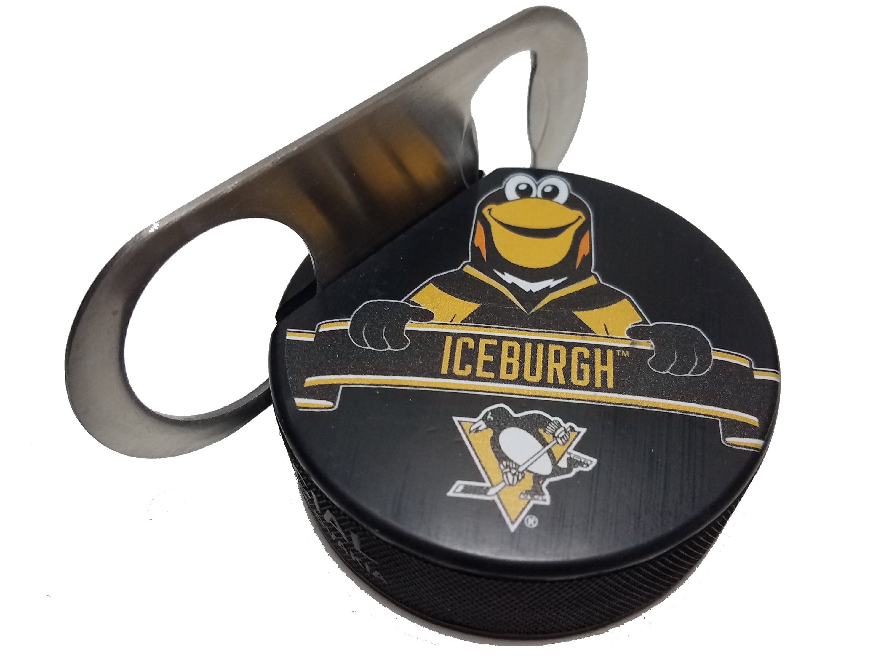 Pittsburgh Penguins Mascot Iceburgh Hockey Puck Mini Speed Etsy