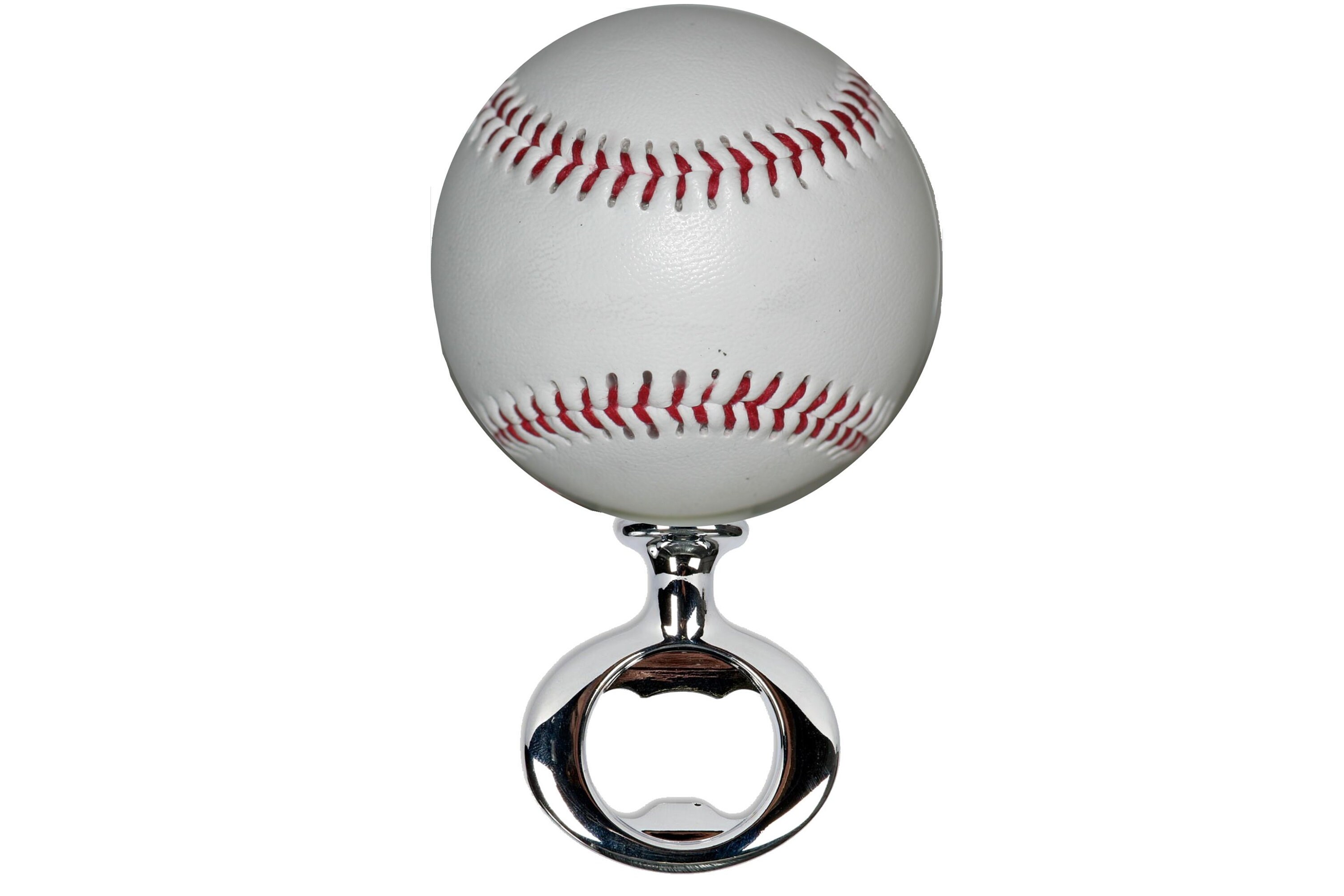 Plain White Baseball Fulcrum Series Bottle Opener