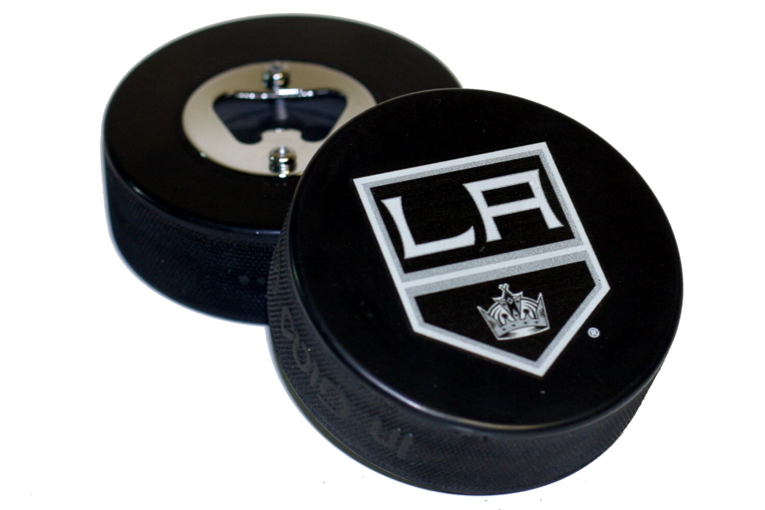 Los Angeles Kings Basic Series NHL Hockey Puck Bottle Opener