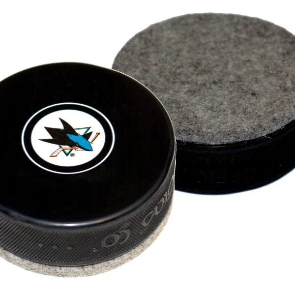 San Jose Sharks Autograph Series Hockey Puck Board Eraser For Chalk and Whiteboards