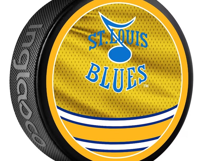 2023 St Louis Blues Reverse Retro Series NHL Hockey Puck- Double Sided  Graphics