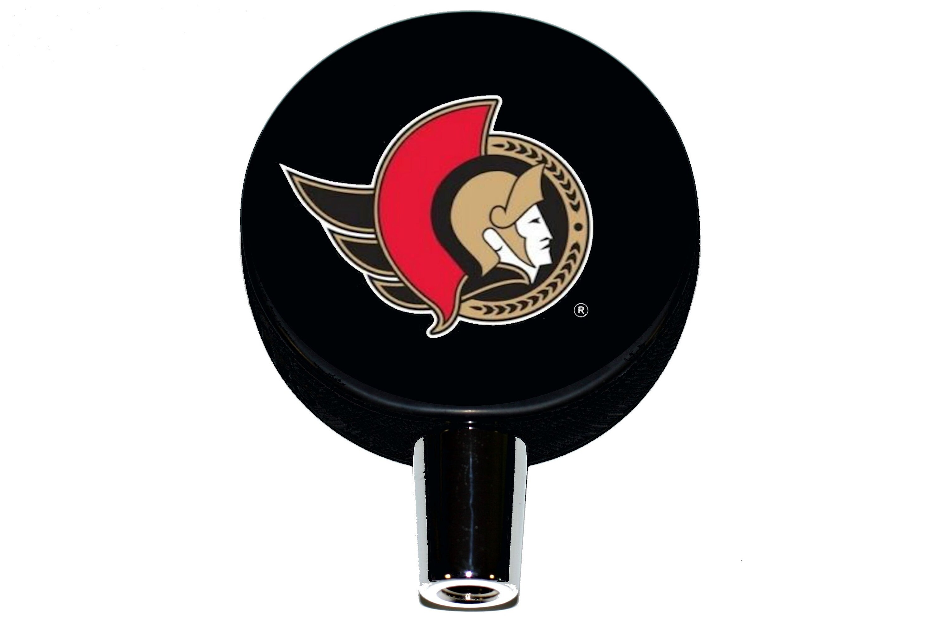 Ottawa Senators New Logo NHL Hockey Puck Beer Tap Handle