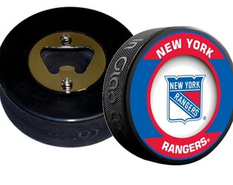 New York Rangers Retro Series Hockey Puck Bottle Opener