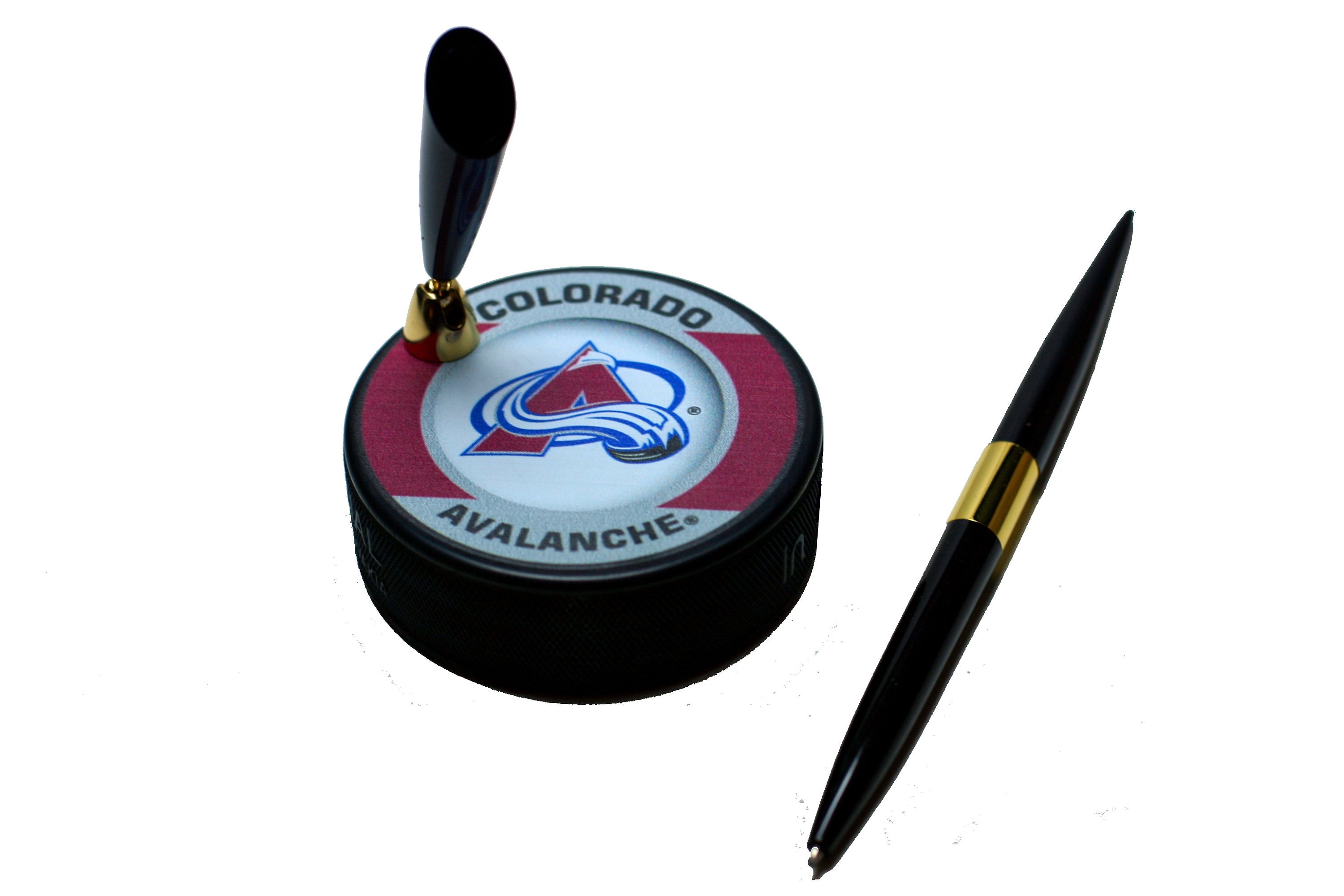Colorado Avalanche NHL Retro Series Hockey Puck Desk Pen ...