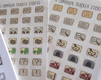 Campaign Tracker stickers A7 Mini Sticker Sheets