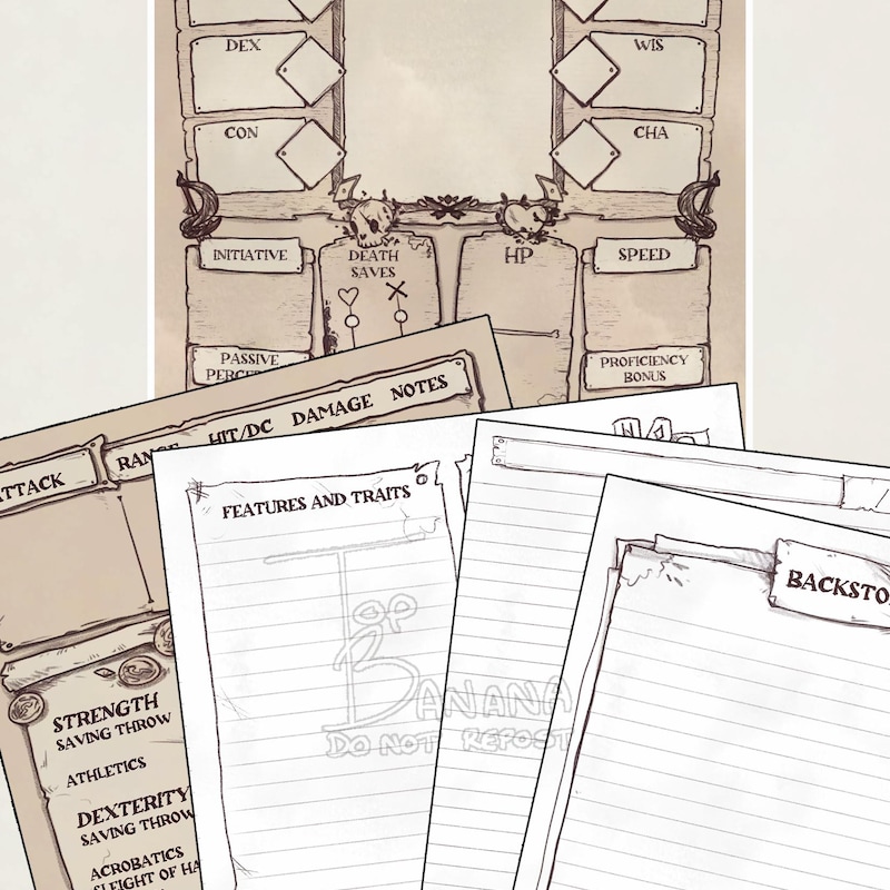 Dnd Character Poster - Etsy