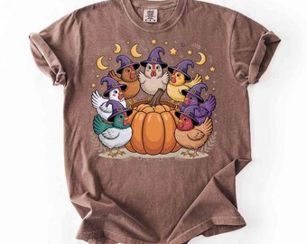 Witchy Küken PNG: Witchy Halloween T-Shirt Design (Digitaler Download)