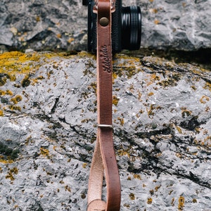 Classic hand strap made of leather Leather Camera Wrist Strap image 4