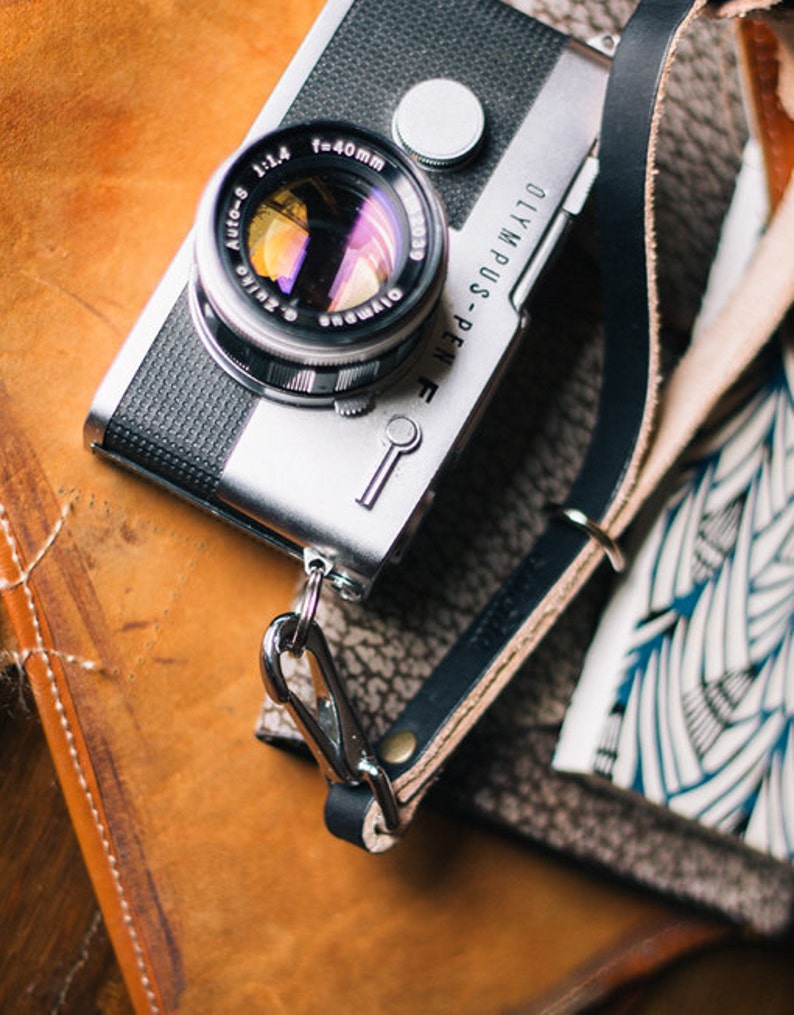 Classic hand strap made of leather Leather Camera Wrist Strap image 2