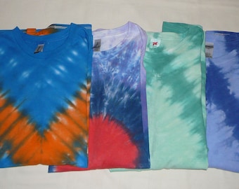Adult 2XL Short Sleeve Tie Dyed Shirts - Various Patterns