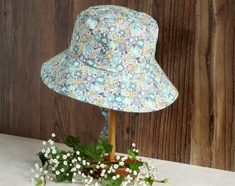 Bucket Sun Hat - Girls Summer Hat - Made with Liberty Fabrics Tana Lawn Michelle