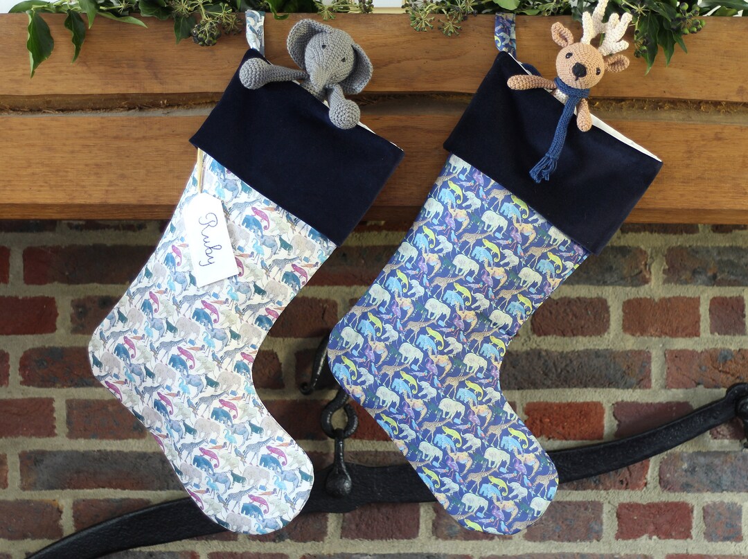 Christmas Stocking for Children Traditional Personalised - Etsy