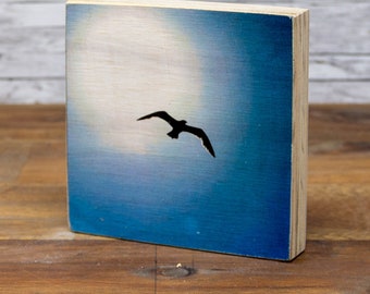 Wooden picture - seagull