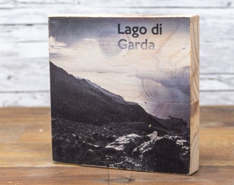 Wooden picture - Lake Garda (SW)