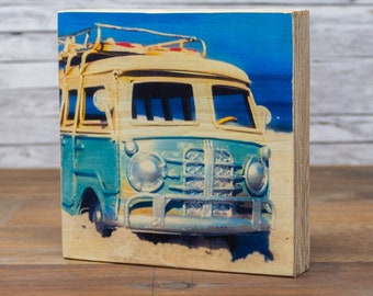 Wooden picture - camper